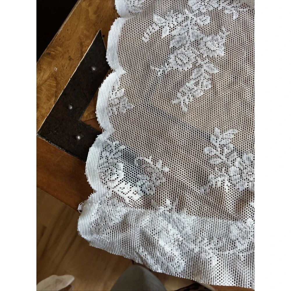 IKEA, Alvine Spets 57 X 98 One Set Of 2 Panels Lace Floral Boho Cottagecore 1999
